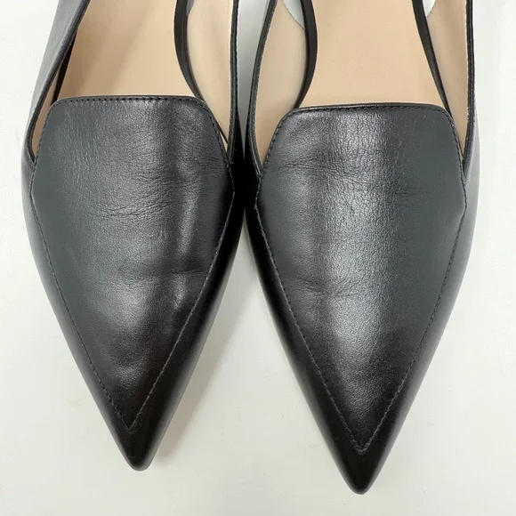 New Stuart Weitzman Ryder Slingback Flat Black Sz 9.5 - Picture 12 of 13